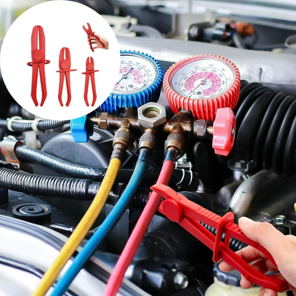 

3Pcs /Set Automotive Hose Tube Clamp Pliers Maintenance Hand Tools for Brake Fuel Water Line Clamp Removal Automotive Tools