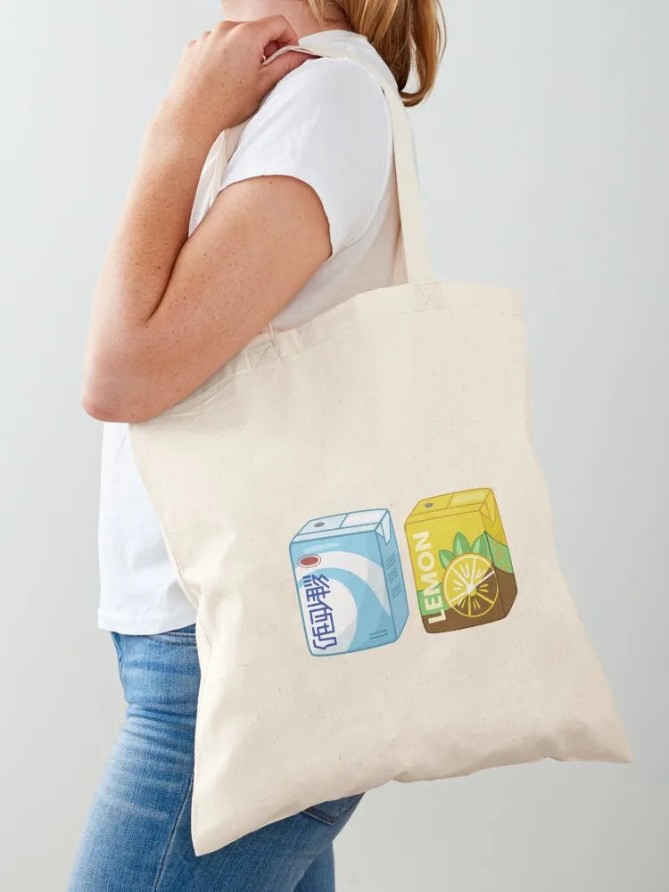 

Vitasoy Tote Bag shopping bags foldable shopping cart bags sacs de shopping hand bag