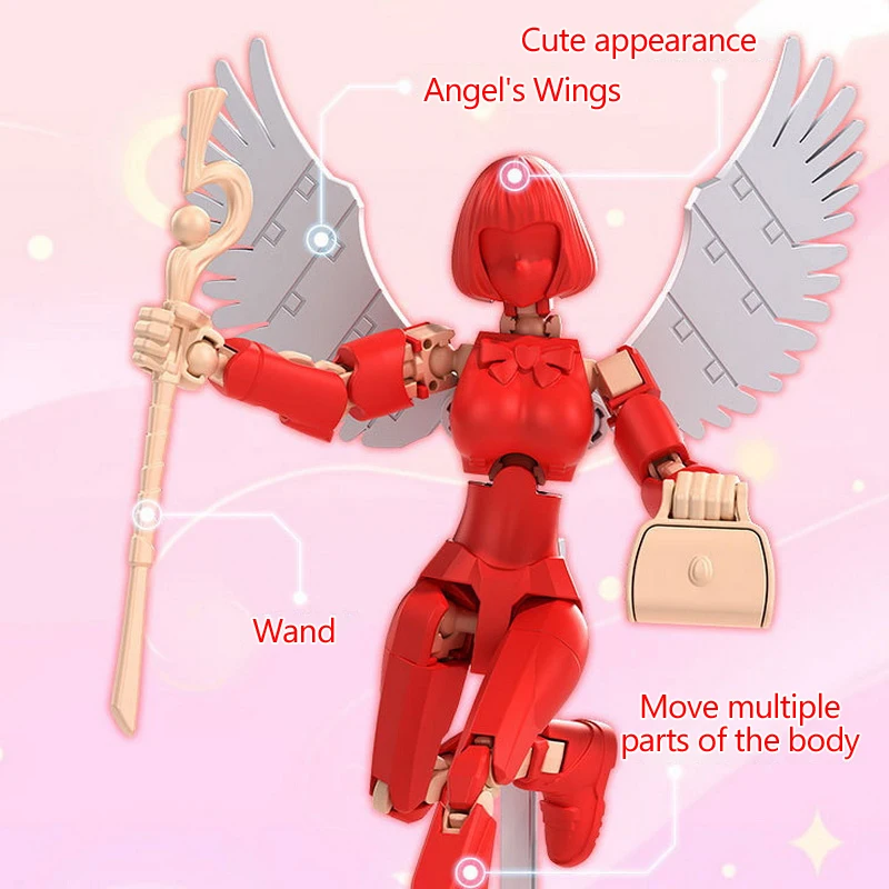 3D Print Movable Female Warrior Doll, Action Figure Puzzle DIY Creation, Kids Decorative Gift Idea