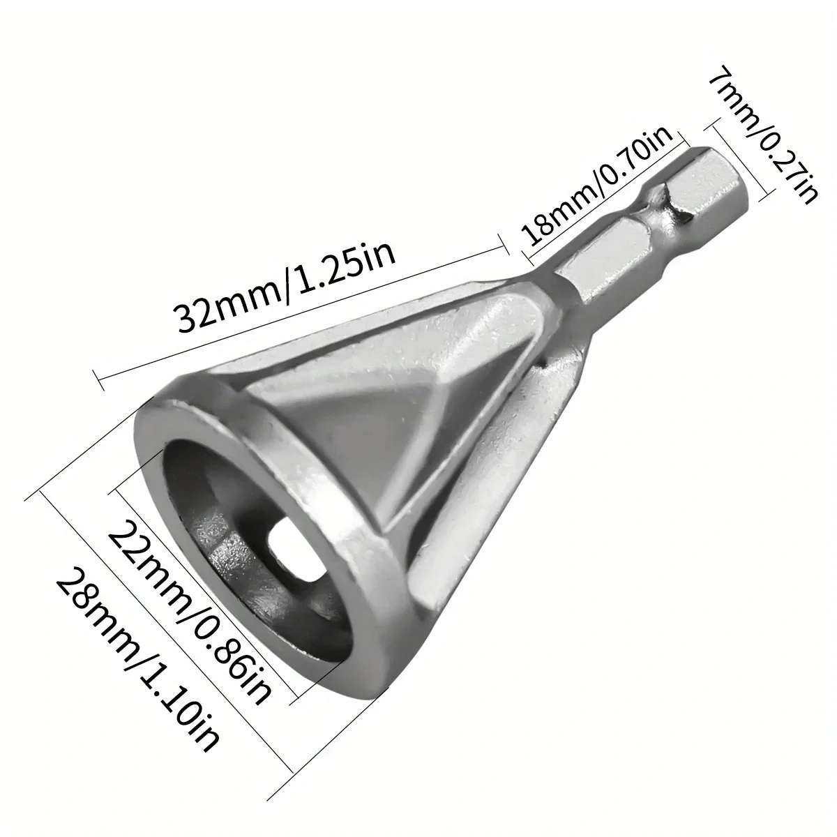 1pc Chamfering Tool,  Metal Deburring External Chamfering Tool,  Suitable For Various Chuck Electric Drilling Tools