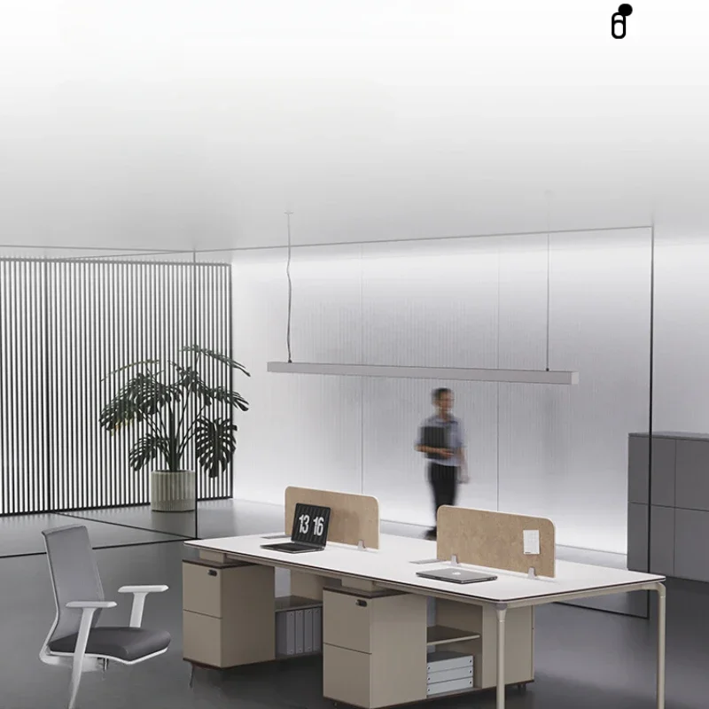 

Office desk and chair combination staff simple modern staff 6-station four-six-person company 4-employee office desk