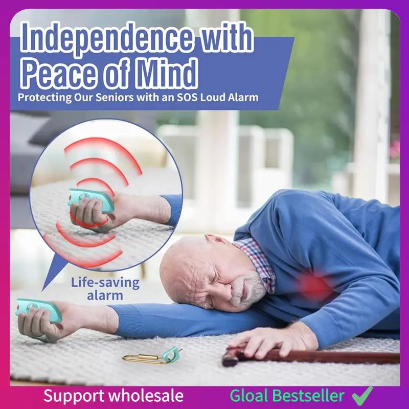 

A38M 2 Packs Personal Safety Alarm Safe Sound Personal Alarm Strobe Light And Key Chain, Personal Safety Devices 140Db Siren,