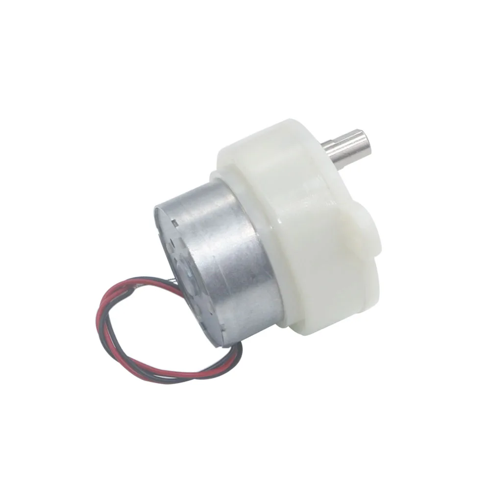 JS30 6V Micro Gear Motor Eccentric Low Speed 5RPM/100RPM Plastic Gear Mute Gear Reducer for Stage Lights Toy Robot