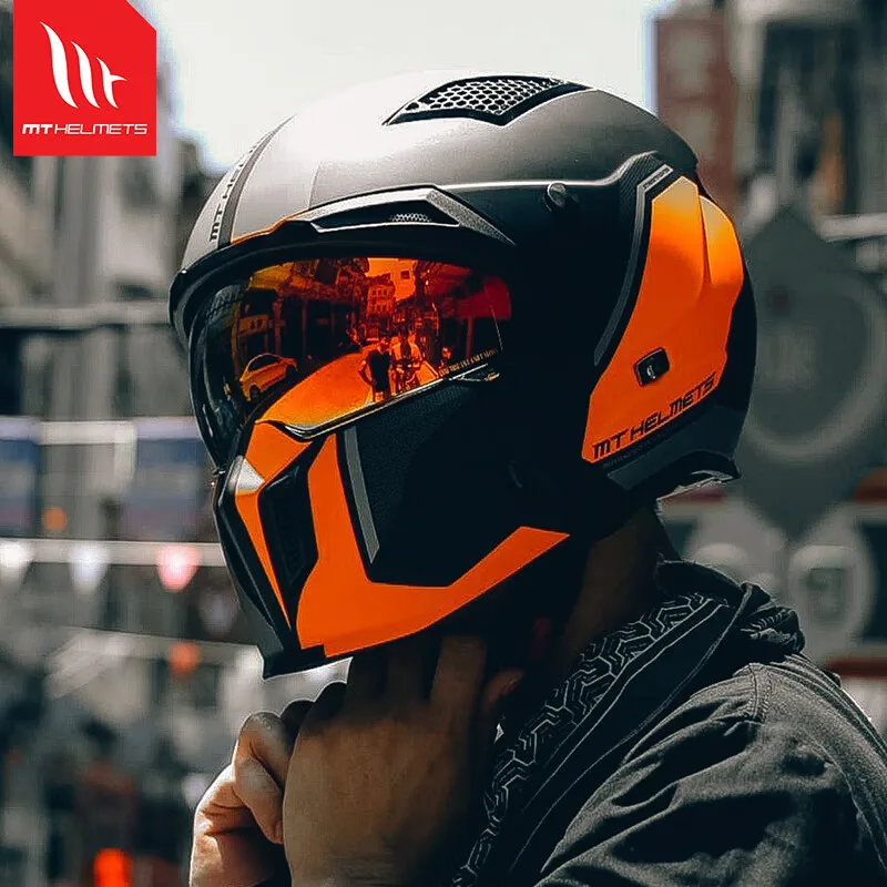 MT Helmet Motorcycle Unisex Rally Helmet Road Motorcycle Locomotive Four Seasons Off-road Retro Full Helmet Street Fighter