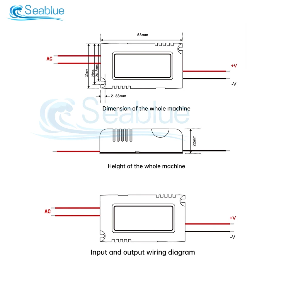 AC-DC Power Supply Module AC110V 220V 230V To DC 3.3V 5V 12V 24V Mini Buck Converter 5W Led Isolated Voltage Stabilized