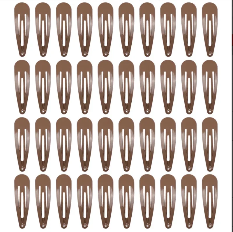 

50Pca/Set Cute Girls Snap Hair Clips for Kids Solid Color Basic Hair Accessories Female Prescriptions BB Hair Pins wholesale