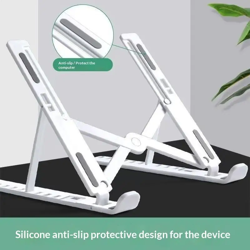 10Gears Adjustable Laptop Holder Foldable Notebook Stand Portable Desktop Support For Air Pro Accessories ABS Material