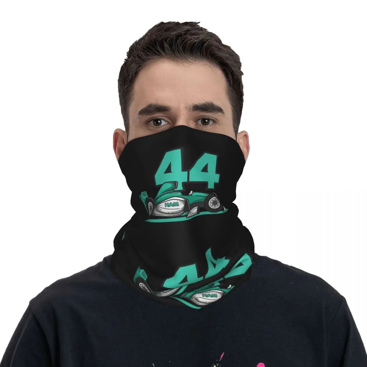 Ham F1 Fórmula 1 Bandana cuello polaina estampado Motor Motocross cara bufanda pasamontañas equitación Unisex adulto transpirable