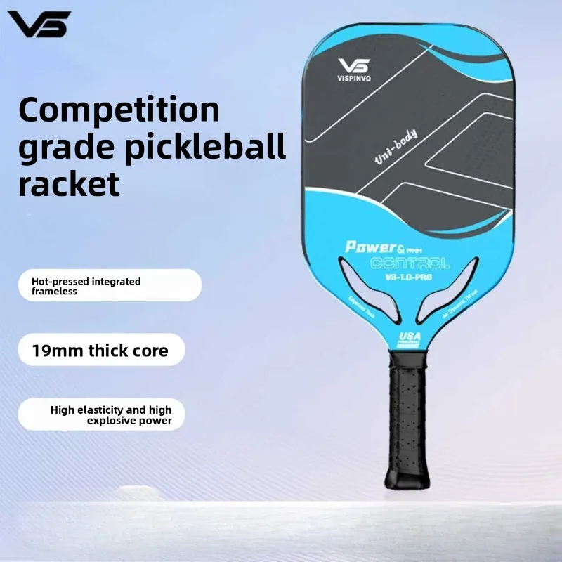 

Vispinvo Pickleball Racket Blade, Frosted T700 Carbon Fiber, 19mm, Frameless, Hot-Pressed