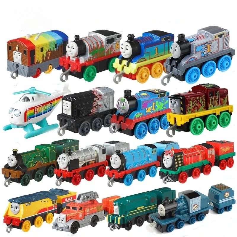 Original thomas e amigos trens brinquedo modelo pista mestre diecast crianças carro brinquedos para meninos locomotiva liga carro trem conjunto juguetes