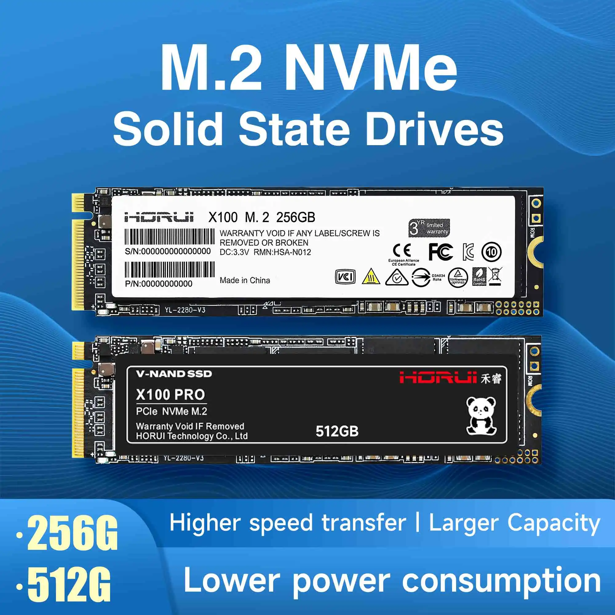 SSD 솔리드 스테이트 드라이브, 256G M.2 PCle 3.0 인터페이스, NVMe 프로토콜, 젯슨 라즈베리 파이 보드 노트북 데스크탑용, 빠른 티드와 쓰기