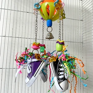 Chewing toys of natural corn pacies multicolored natural wood blocks for small and medium wagons African gray parrots 10 Main Sales Clothing Arara - №4