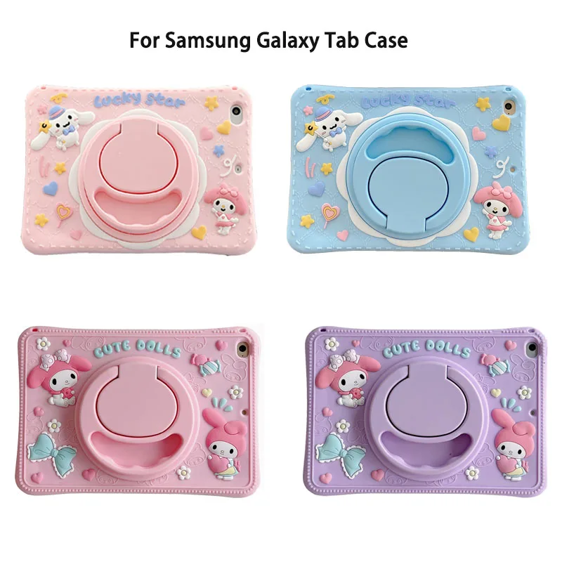 Sanrio Kuromi Case for Samsung Galaxy Tab A8 11 X205 X200 A7 lite 10.4 S7 Plus S6Lite P610 S8 Ultra 14.6 Tablet Smart Cover