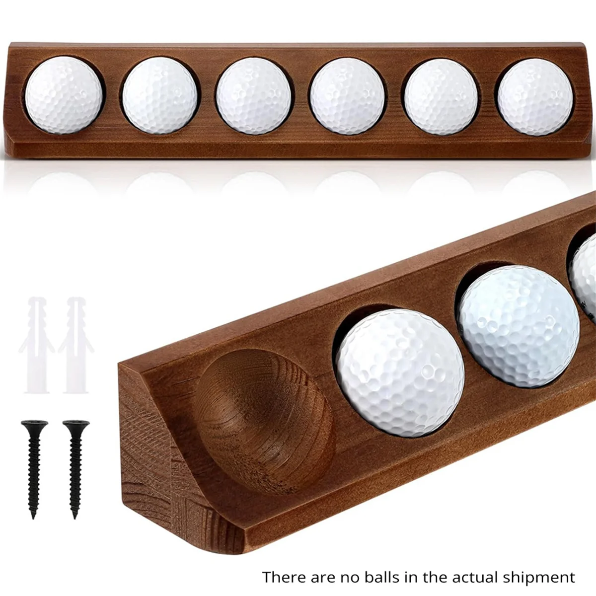 Popular_Golf Ball Display Case 6 Standard Size Wall Mount Golf Ball Stand