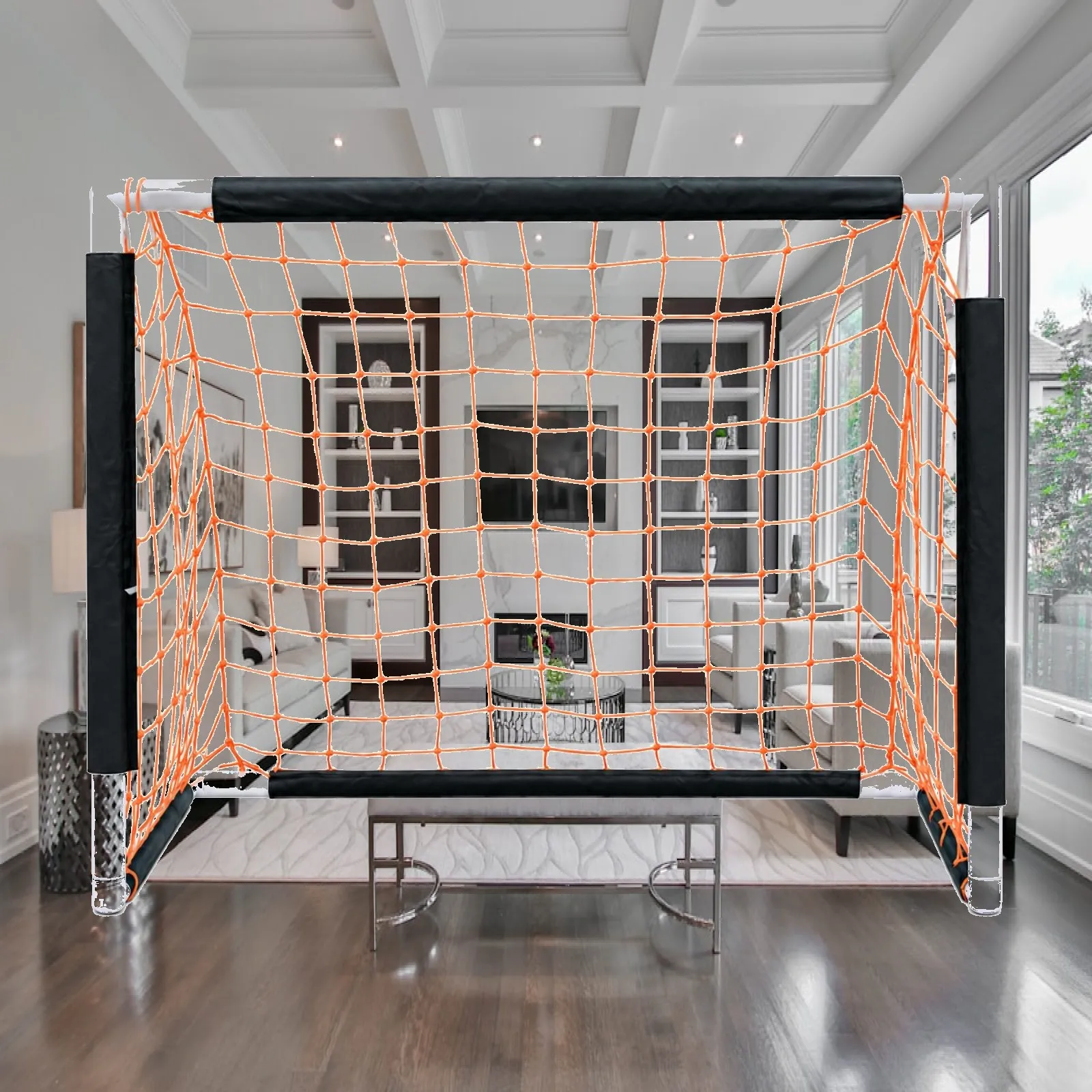 Foldable Soccer Net Easy to Carry Portable Folding Soccer Goal Backyard Training Goal Quick Setup for Families