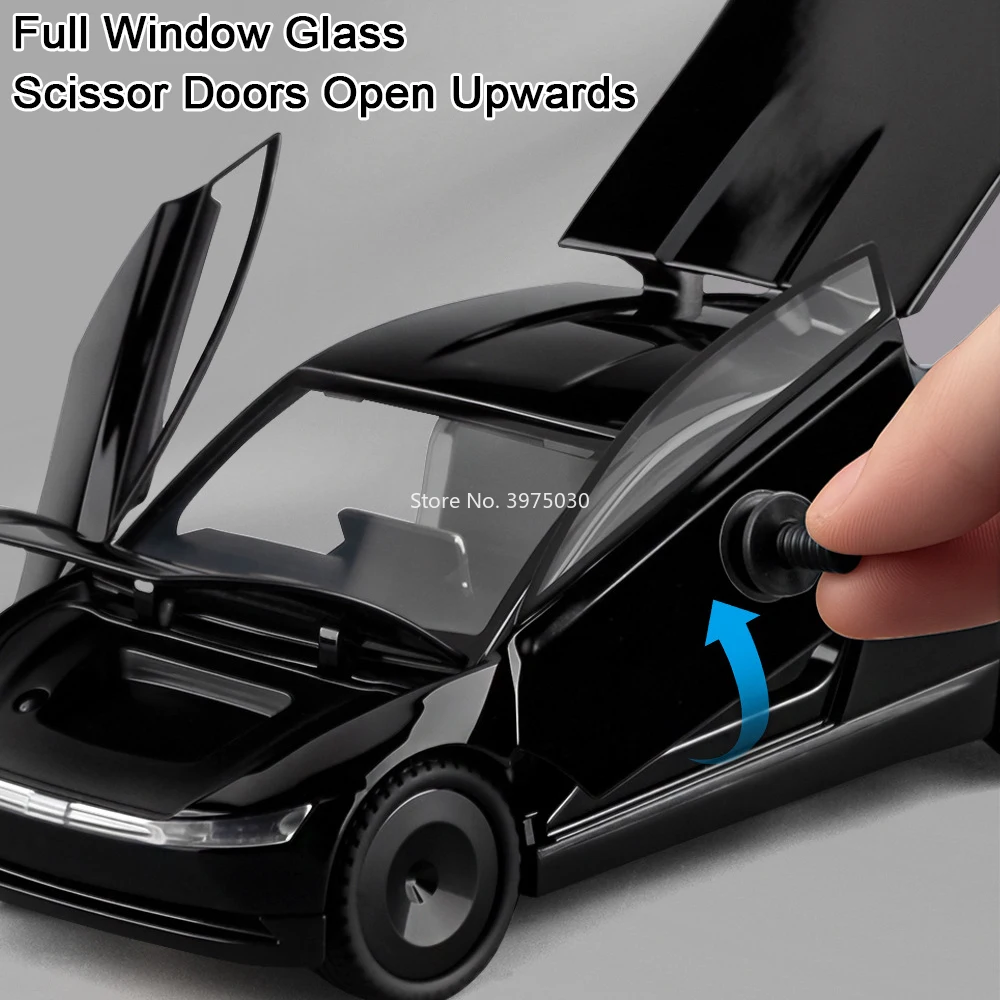 1:32 Robotaxi Legierung Diecast Modelle Spielzeugautos Rad Zurückziehen Miniaturfahrzeuge Türen Können Geöffnet Auto Kinder Interaktives Spielzeug