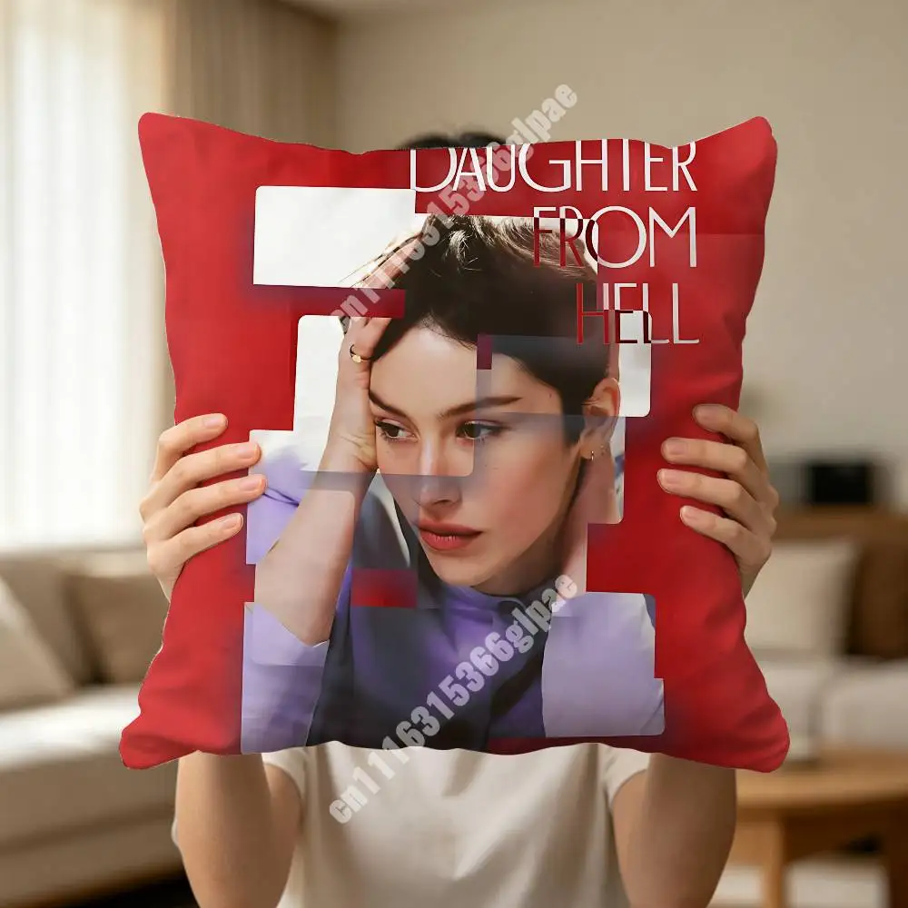 G-Gracie A-Abrams Daughter From Hell Printed Pillow Cover Sofa Couch Cozy Holiday Party Furnishing Household Gift