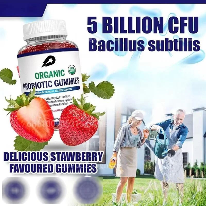 

Probiotic Gummies - Contains 5 Billion Colony Units of Probiotics for Digestive Health, Immune Support, Sugar Free