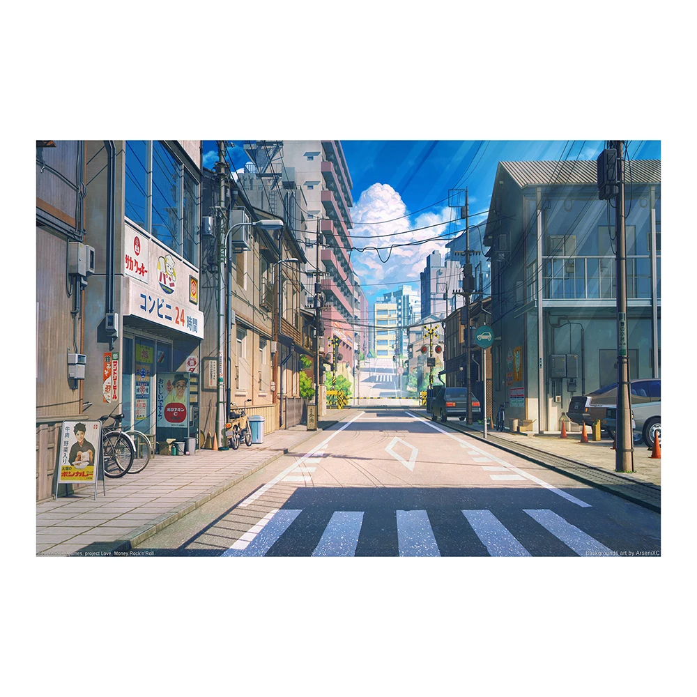 01 (36) Japan Anime Character Scenery Science Fiction Colorful Aesthetic Art Silk Cloth Poster Wall Art Home Indoor Decor Gift