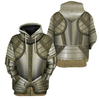 Medieval Templar Knight Graphic Hoodie Men Funny Cosplay Costume Streetwear 3D Printed Uniform Hoodies Fashion Hooded PulloverS