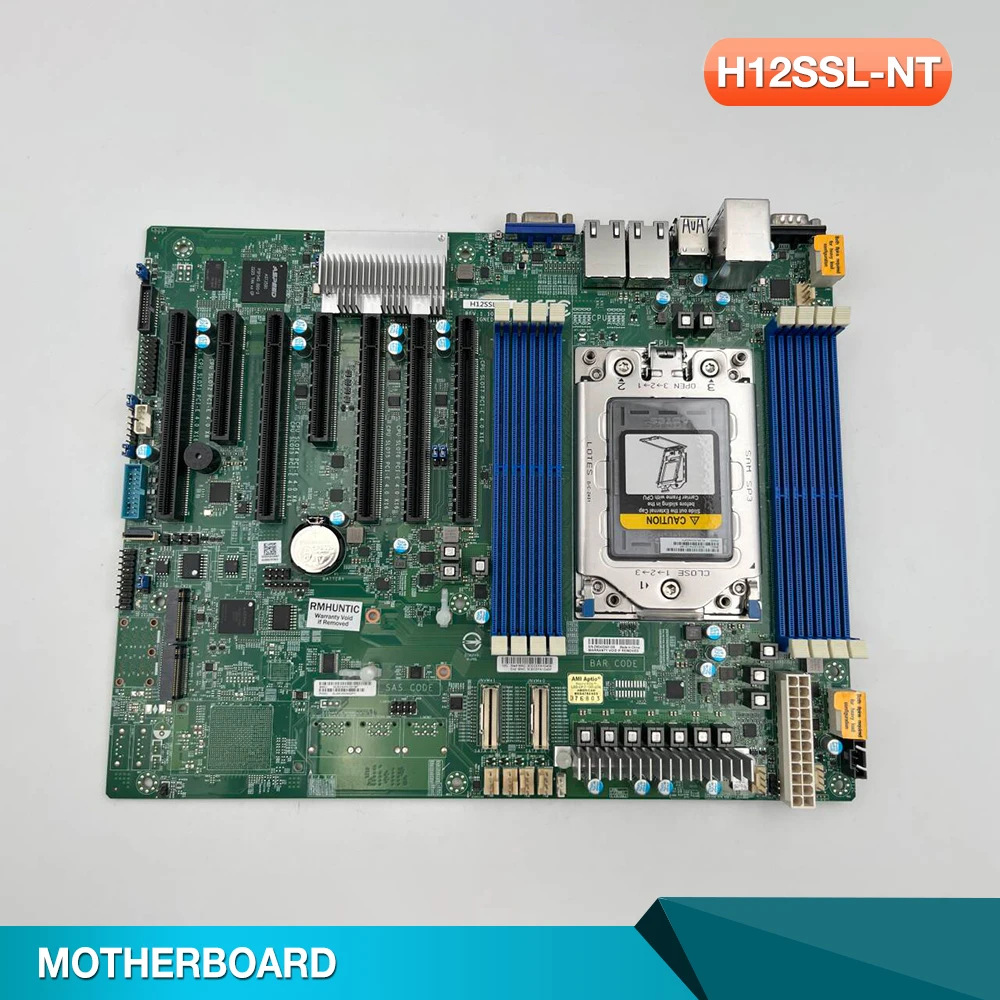 Server Motherboard For Supermicro Single-socket Server EPYC7002 Gigabit Ethernet Port Supports 4GPU IPFS H12SSL-NT