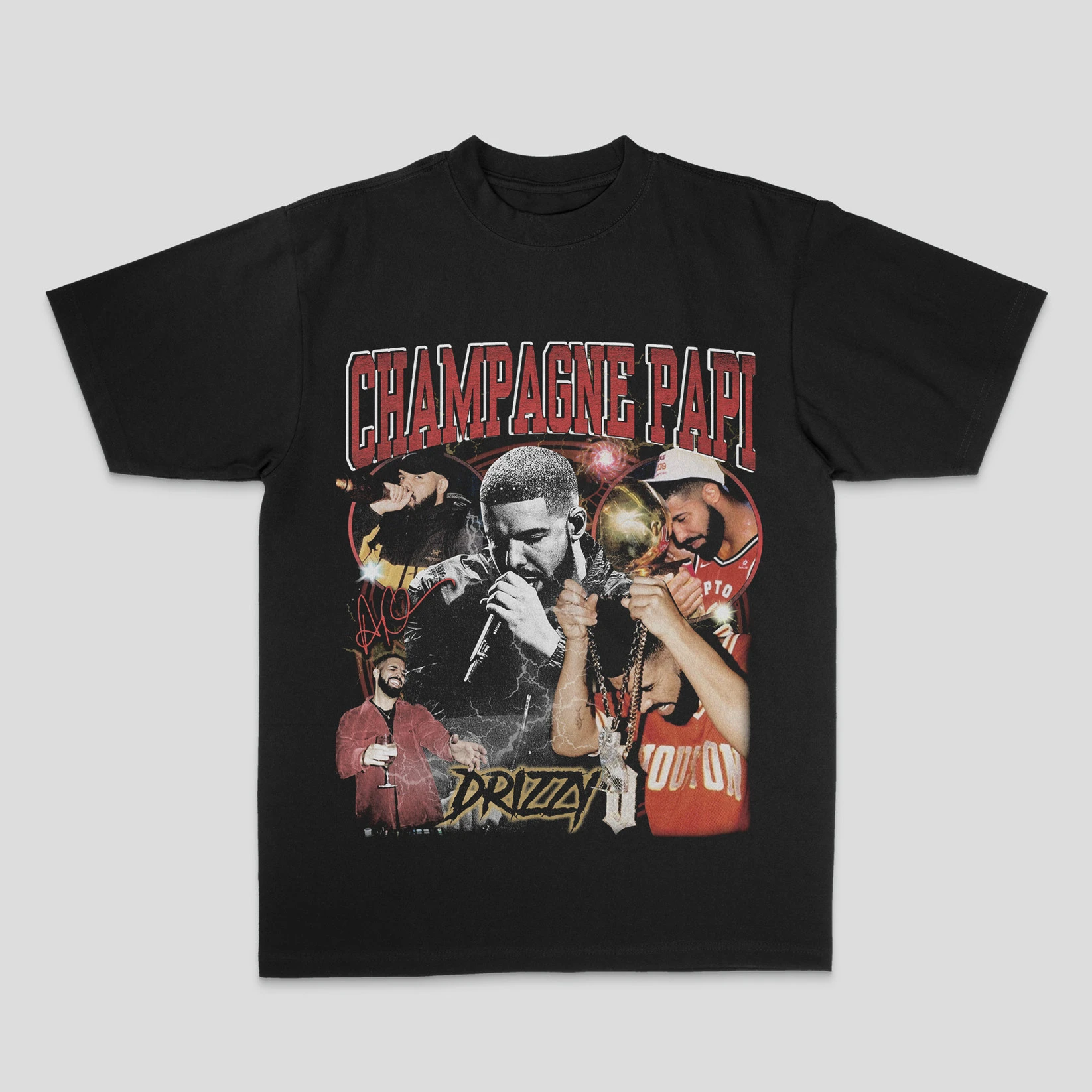 Best Drake American Short Sleeve Vibe Wind Printed T-shirt Cotton Short Sleeve Both of Men and Women
