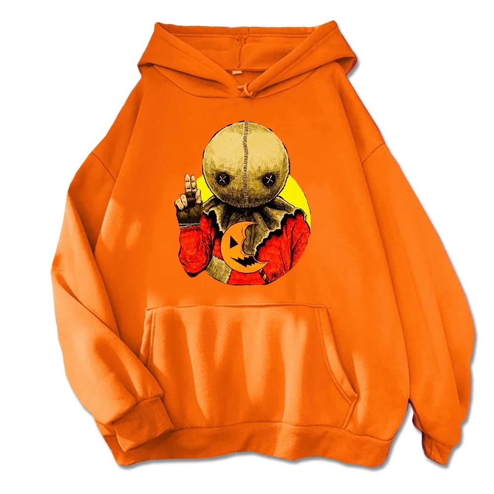 Spooky Halloween Hoodie -  with Twisted Clown Face & Festive Design Hoodies Unisex Autumn Streetwear Tops Funny Hoodie