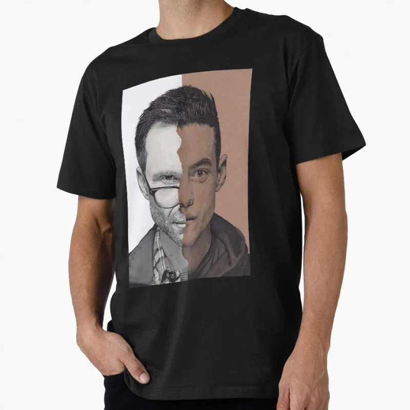 

Mr Robot tv show Gift t shirt for man Graphic clothes 1222 Men's All size tops S-6XL 100% Cotton printed Tee
