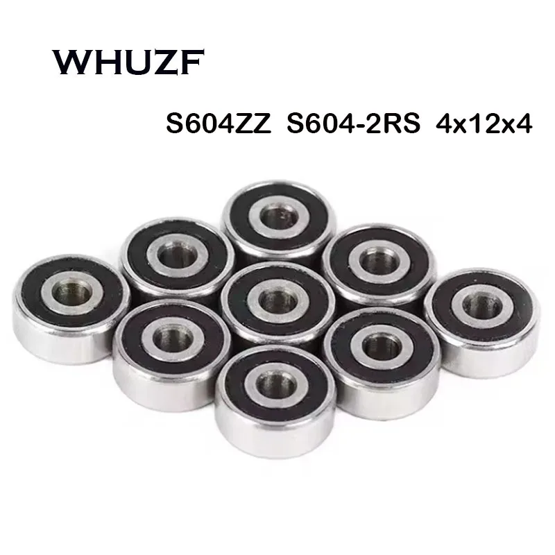 

10PCS S604ZZ S604-2RS Stainless Bearing 4*12*4 mm ABEC-7 440C Roller Stainless Steel S604Z S604 Z ZZ Ball Bearings подшипник