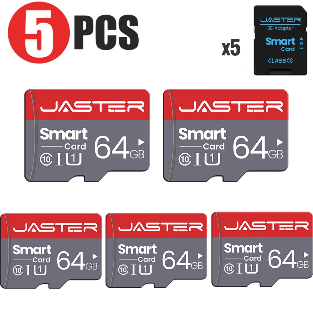 5 PCS LOT 100% Original Memory Card 128GB 64GB 32GB 8GB A1 TF SD Card Class 10 UHS-1 Flash Card for Monitoring PC