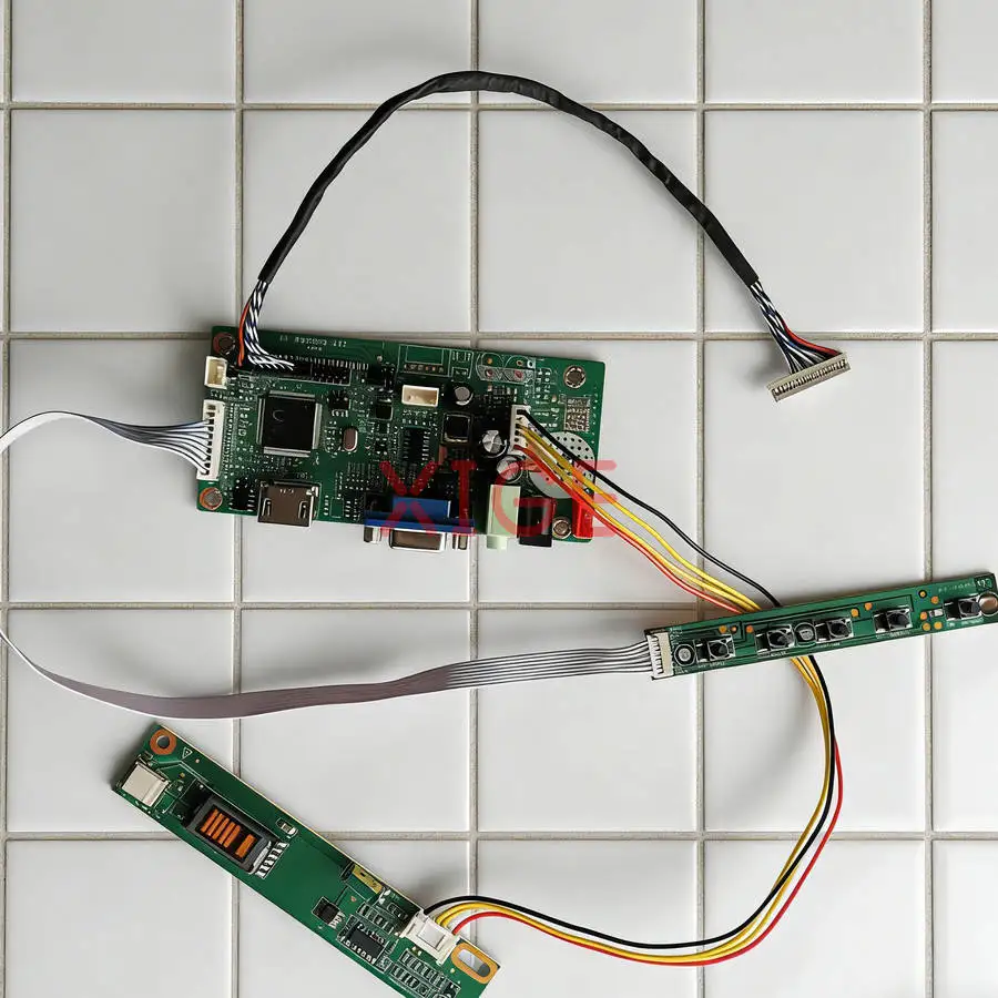 

For HT12X14 HT12X21 HT121X01 HT12X13 LCD Matrix 58C Controller Drive Board Kit DIY HDMI+VGA LVDS 20-Pin 1024*768 1024x768 1-CCFL