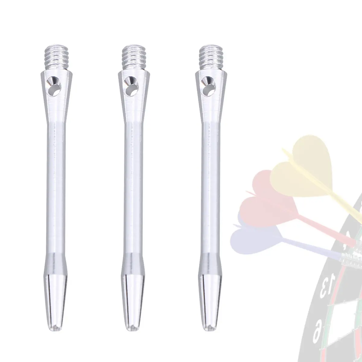 

12Pcs Aluminium Alloy Shafts 48Mm with 2Ba Screw Thread Metal Dart Stems for Steel Tips High Accessories