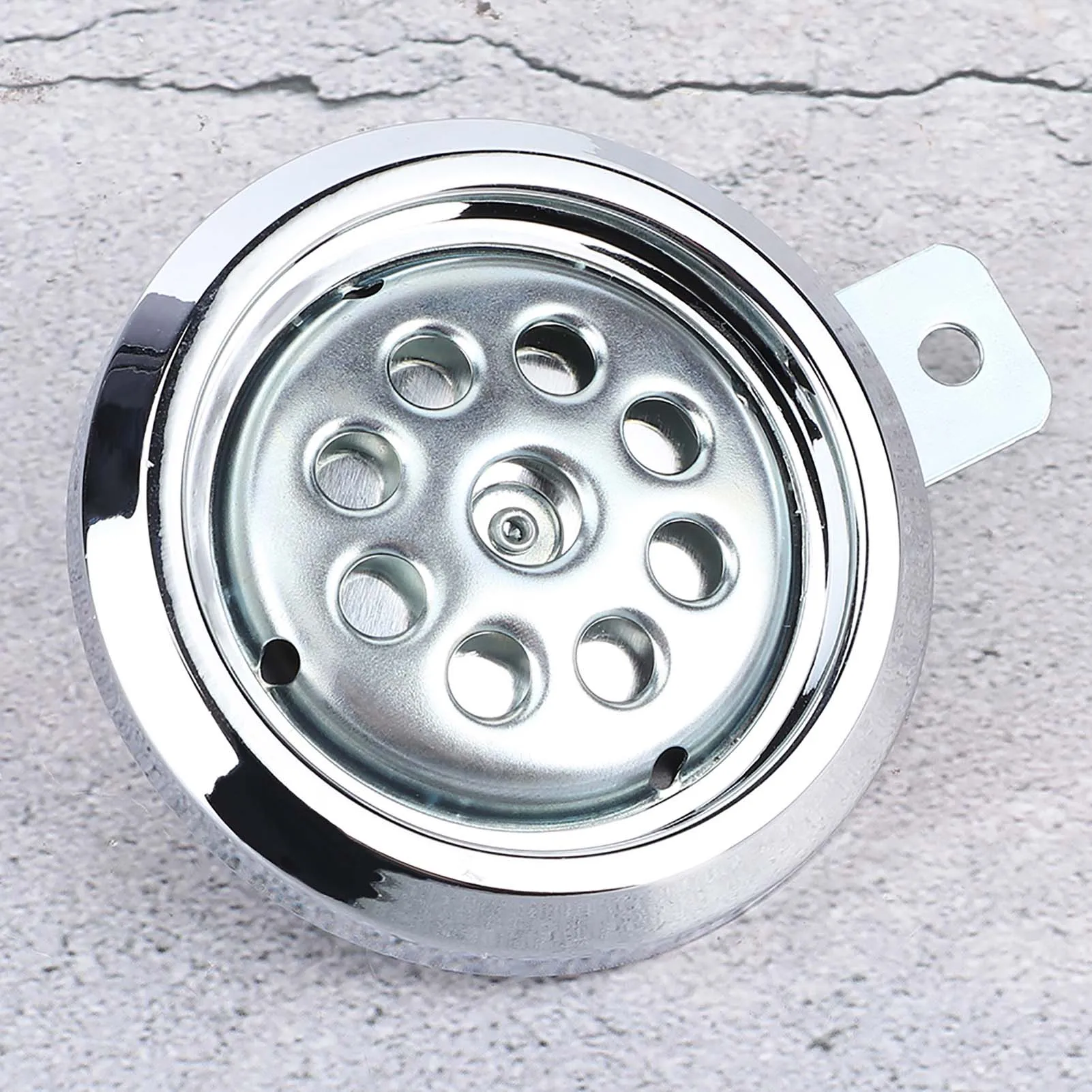 Universial Motorcycle Horn Waterproof 105dB Loud 12V 85mm W/Honeycomb Chrome Cover