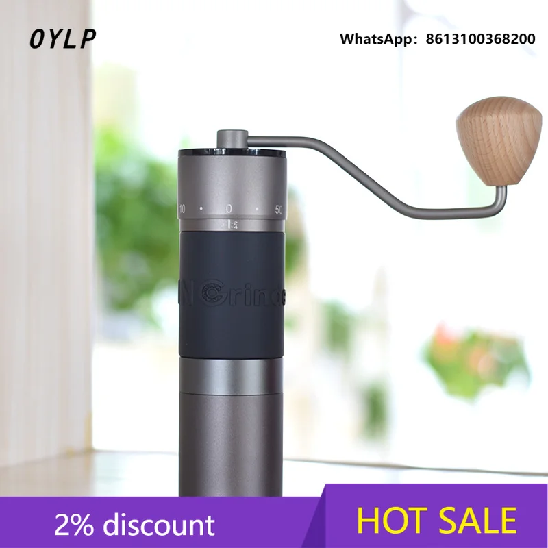 OYLP Kingrinder K6 Manual Coffee Grinder 420 Stainless Steel 48 mm Stainless Steel 7core Burr Portable Coffee Mill