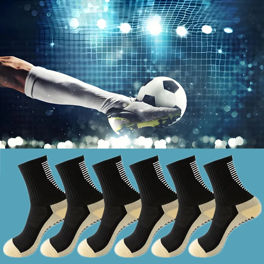 

3/6/8 пар мужских и женских нескользящих носков для занятий спортом, футбол, баскетбол, бейсбол, регби, футбол, велоспорт, бег, теннис, упражнения