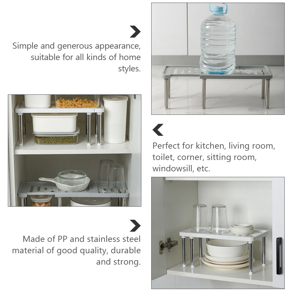 

Adjustable Retractable Storage Rack Seasoning Bottle Holder Stainless Steel Pp Multi-Function Shelf Organizer Draining Hollow
