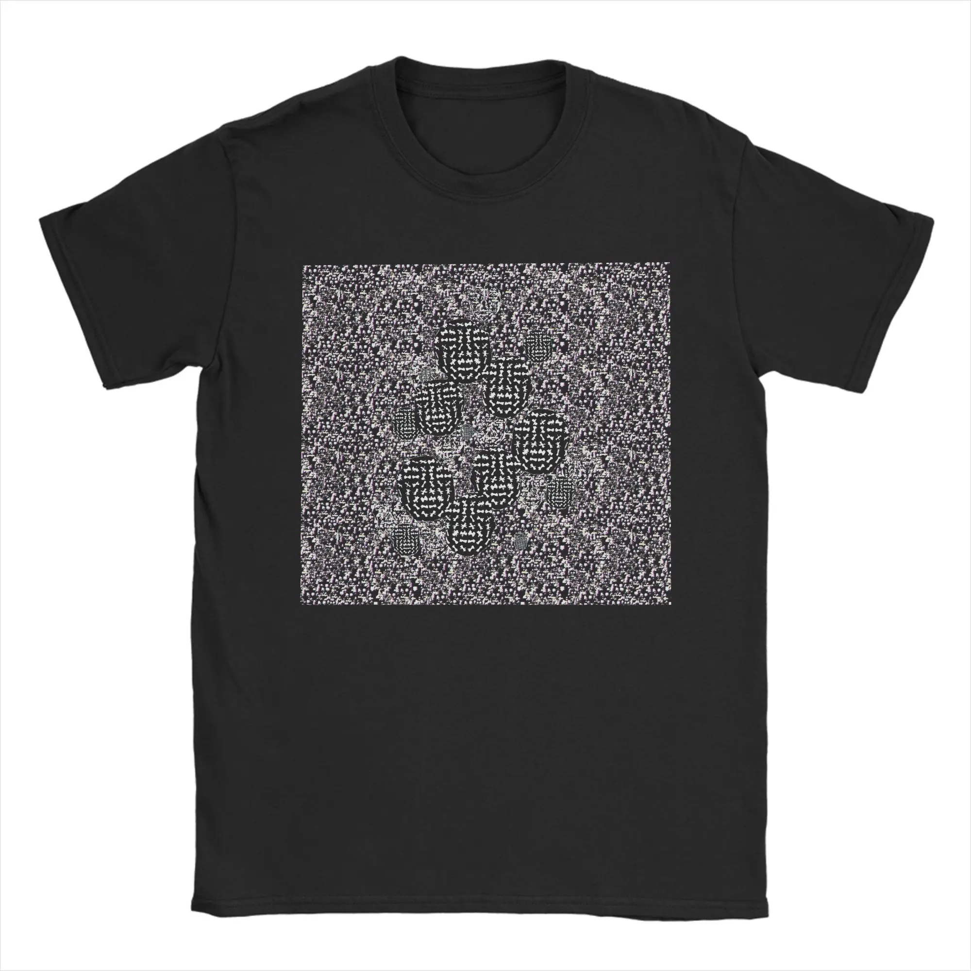 Facial Detection T-Shirt Summer  100 Cotton T Shirts For Adult Fashion Casual Tee Shirt Short Sleeve Aesthetic Top Tees