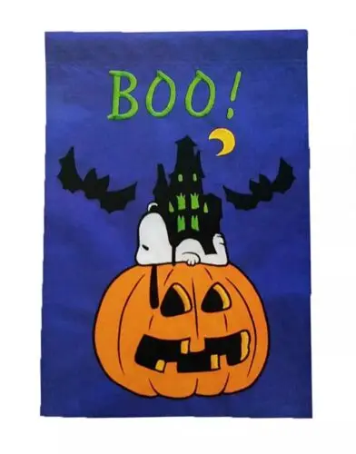 PEANUTS SNOOPY HALLOWEEN BOO FLAG 12