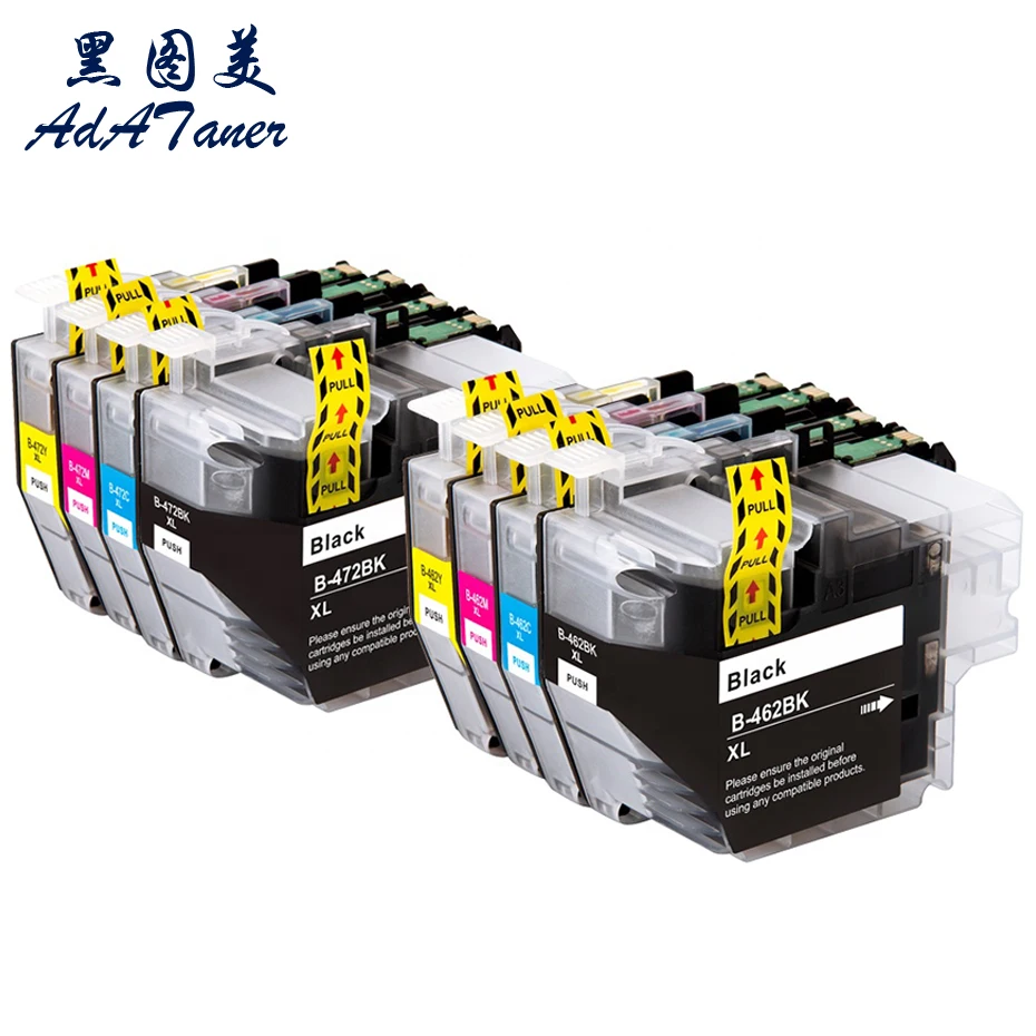 Imagem -02 - Cartucho de Tinta Inkjet para Brother Inkjet Compatível Lc462 Lc462xl Lc462 Lc-472xl Lc451 Lc451xl Mfc-j3940dw J5340dw J5740dw J1050dw