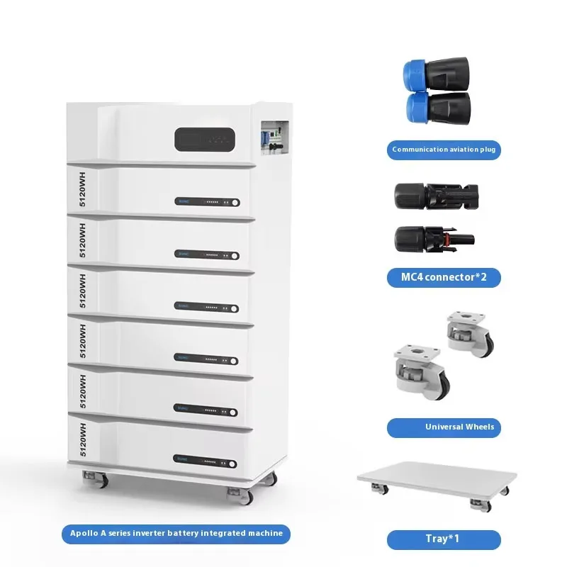 30KWh Family Photovoltaic Energy Storage Integrated Machine Customizable Split 51.2V500Ah Lithium Iron Phosphate Solar System