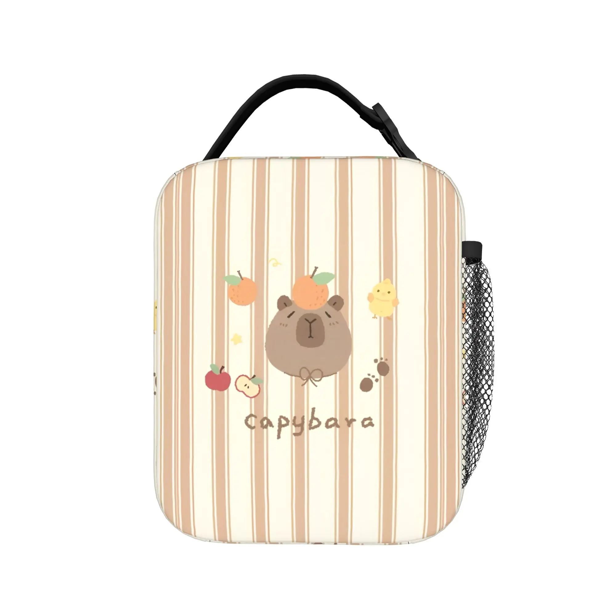 Kawaii Capybara Cartoon Cute Thermal Insulated Lunch Bags for Work  Portable Food Bag Thermal Cooler Lunch Boxes