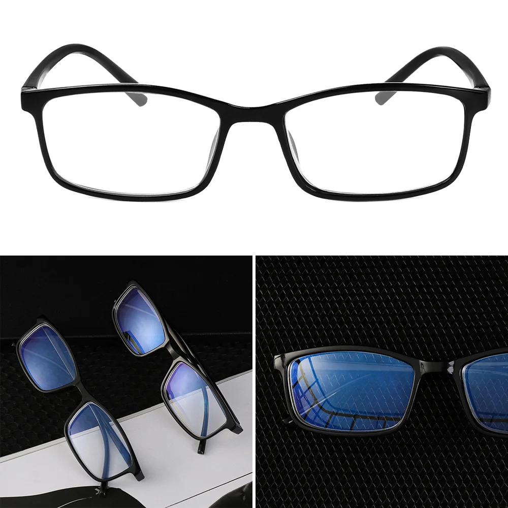 Women Men Vision Care -1.00~-4.0 Diopter Business Eyeglasses Blue Film Ultra Light Resin Myopia Glasses