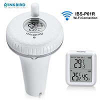 INKBIRD IBS-P01R Wireless Pool Thermometer IPX7 Waterproof Floating Thermometer for Swimming Pool,Baby baths,Aquariums,Fish Pond