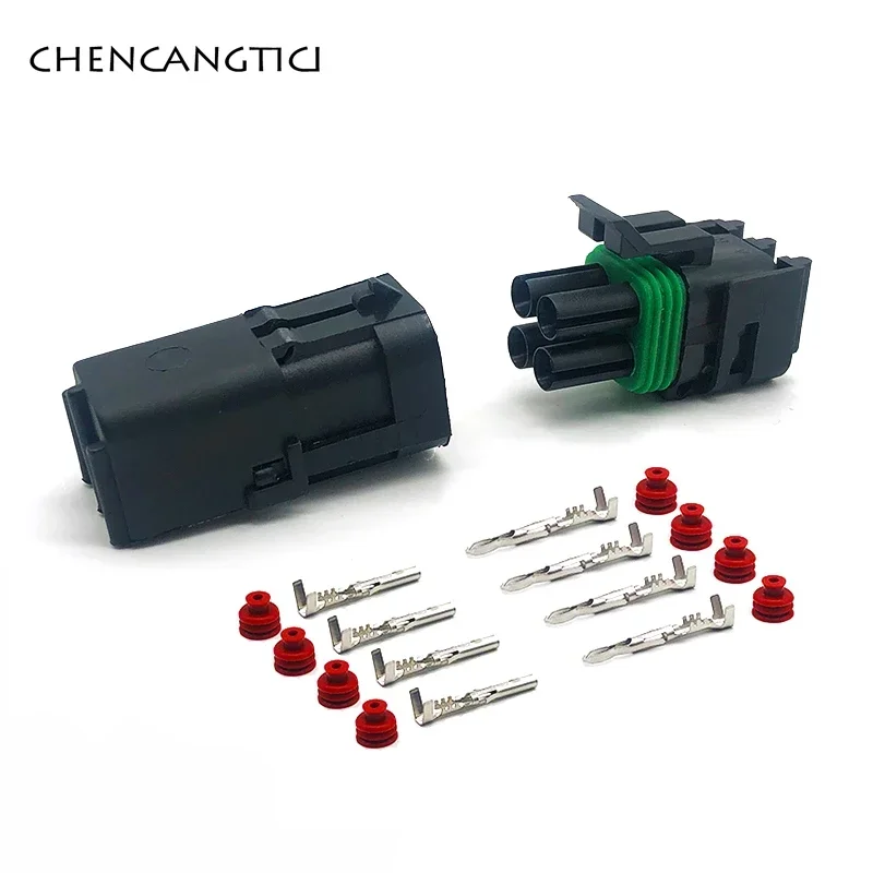 

1 Set 4 Pin Electrical Cable Wire Harness Cable Connector 2.5 mm Female Male Enhanced Seal Housing Plug Socket 12015798 12015024