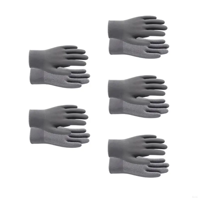 W89C 5 คู่ถุงมือทำงานอเนกประสงค์ที่ยืดหยุ่นสูงสำหรับการปั่นจักรยานสวนปีนเขาถุงมือทำงานที่ระบายอากาศได้