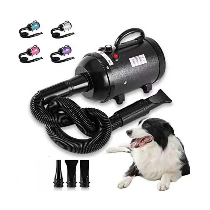 

Professional Power Hair Dryer for Dogs, Negative Ion Animal Hair Dryer, Silent, High Velocity, Pet Dog, 2800W