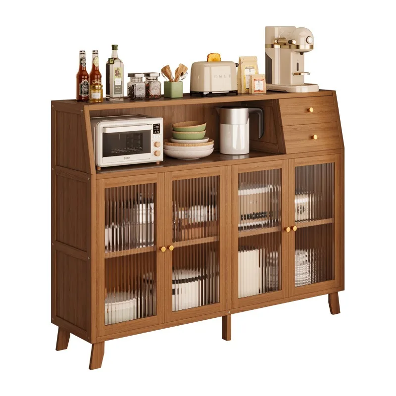 Kitchen Side Cabinet Living Room Wall Integrated   Locker Floor  Coffee Storage Rack Tea Cabinet Locker