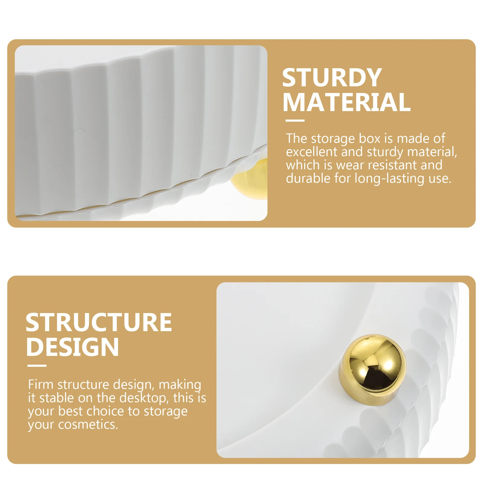 

Cosmetics Storage Box Large Capacity Makeup Organizer Desktop Holder Skin Care Products Sundries Organizer