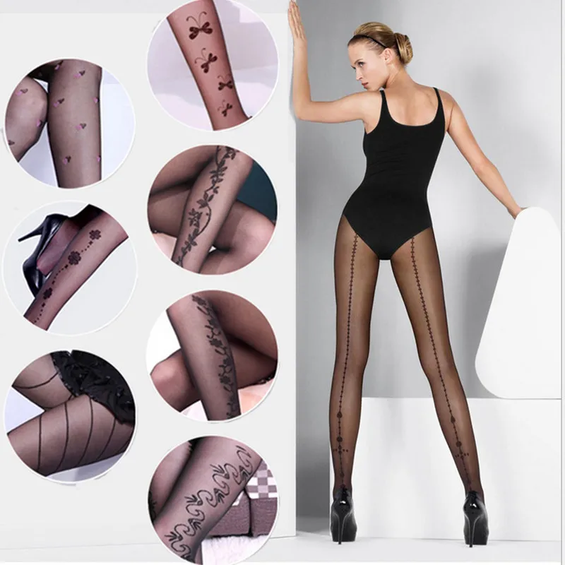 10pcs/lot New Spring Autumn Jacquard Pantyhose Pretty Cheap Sexy Dot Snow Stripe Pattern Women Clothing Tights  High Quality