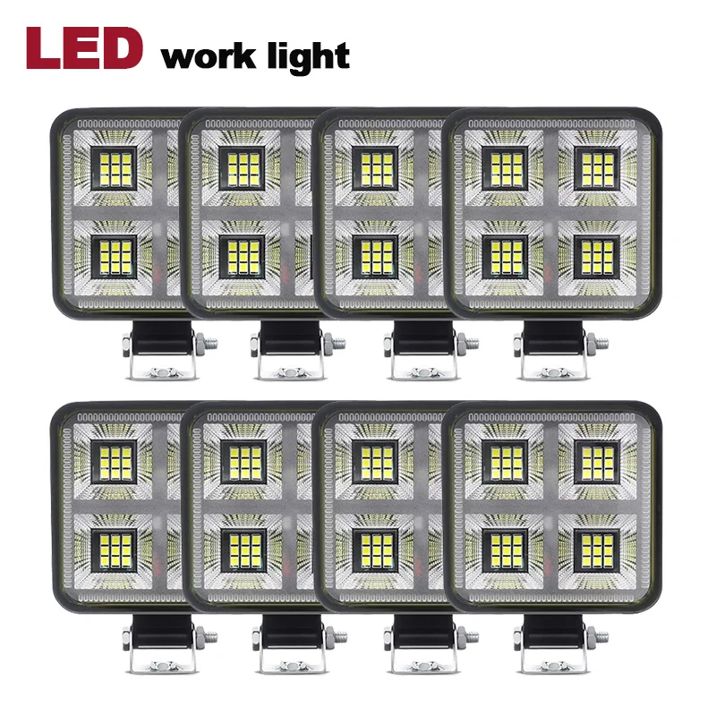 

3‘’Square 3030 Chip LED Work Light Fog Lamp Auxbeam 12v 24v Bar Waterproof Flood Lights for Off road Light Truck ATV, SUV